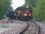 UP 1943 will lead the loaded IVES train back to Bain